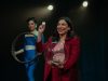 Melate Que Sí. Ana Brenda Contreras as Laura Conejera in Melate Que Sí. Cr. Courtesy Of Sony Pictures / Netflix ©2025