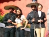 Elenco de la telenovela Fuego en la Sangre en la Hacienda San Agustin de Puebla donde iniciaron grabaciones.